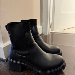 Steve Madden Black Ankle Booties